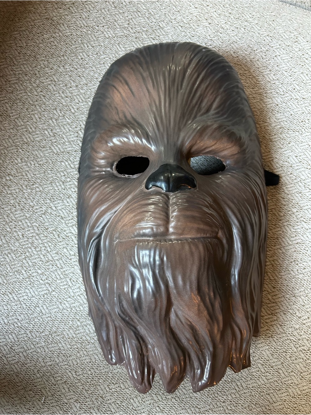 NWT Rubie’s Star Wars Brown Chewbacca Halloween Costume Plastic Mask